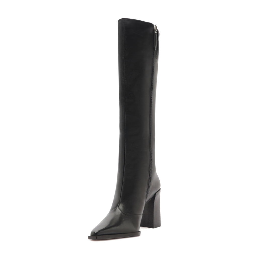 Raffaela Up Leather Boot in Black