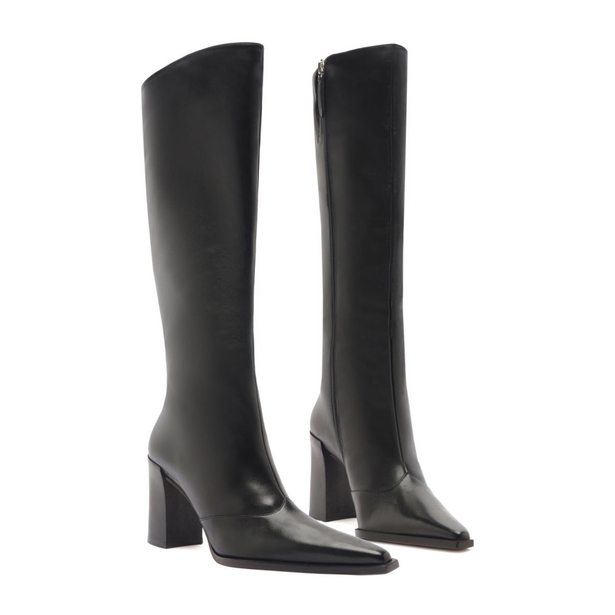 Raffaela Up Leather Boot in Black