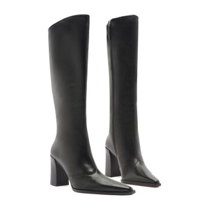 Raffaela Up Leather Boot in Black
