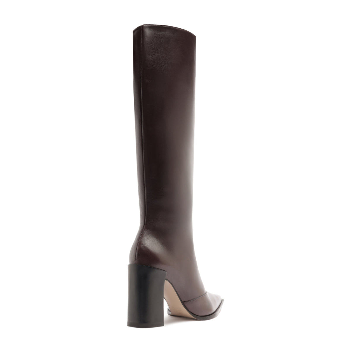 Raffaela Up Leather Boot in Dark Chocolate