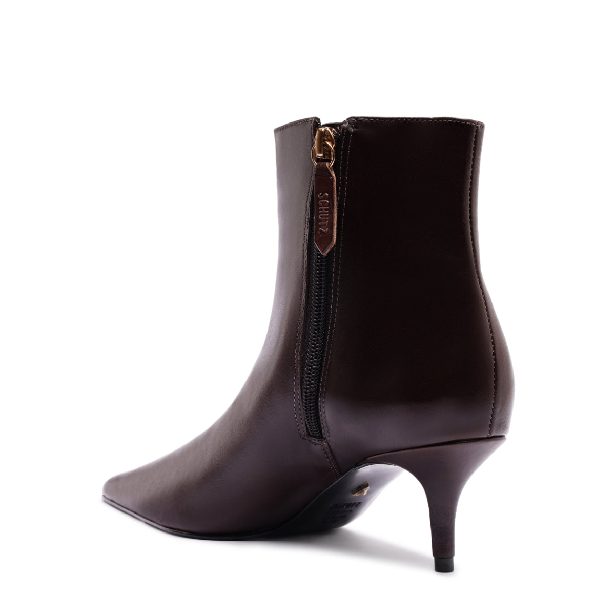 Mikki Mid Bootie in Dark Chocolate