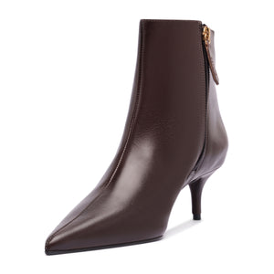 Mikki Mid Bootie in Dark Chocolate