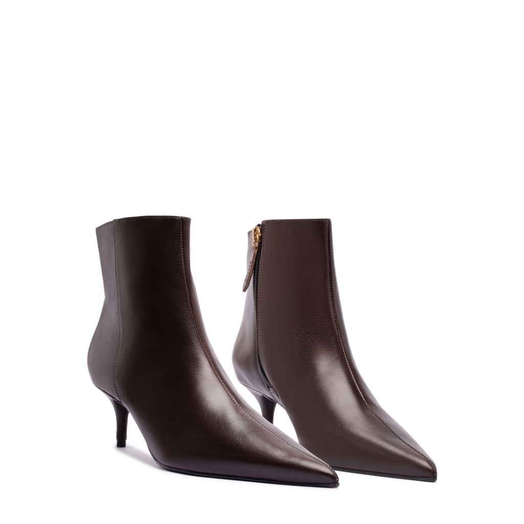 Mikki Mid Bootie in Dark Chocolate