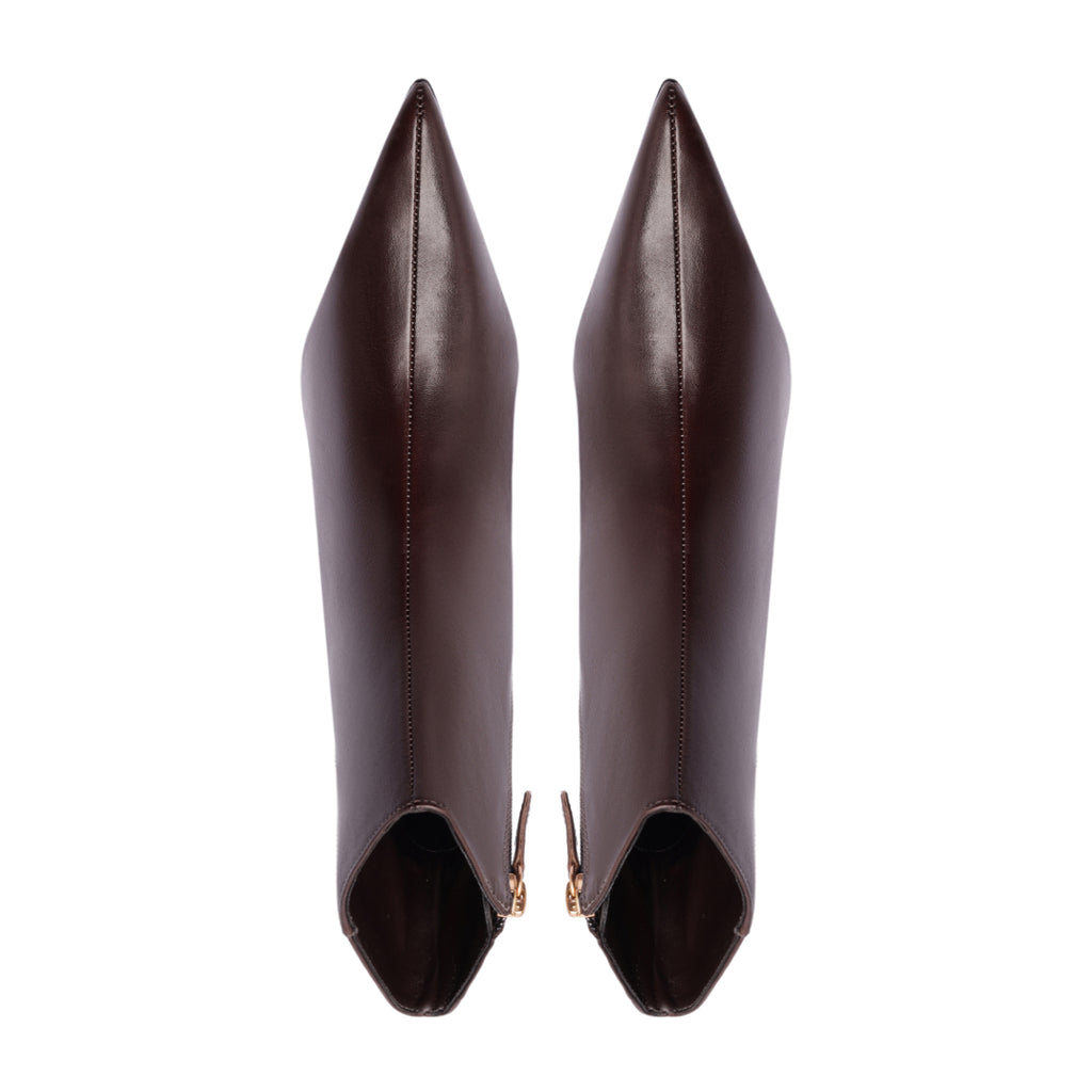 Mikki Mid Bootie in Dark Chocolate