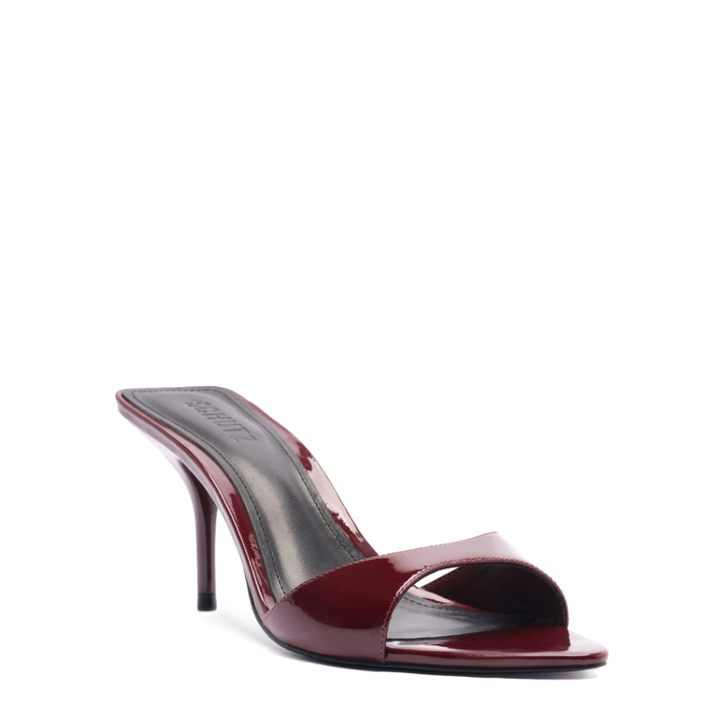 Elodie Patent Sandal in Vino