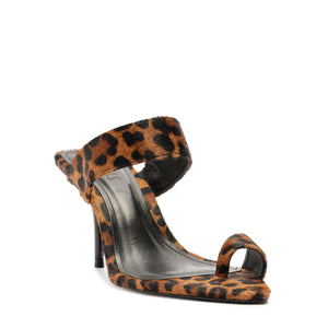 Melina Hair Calf Sandal in Leopard