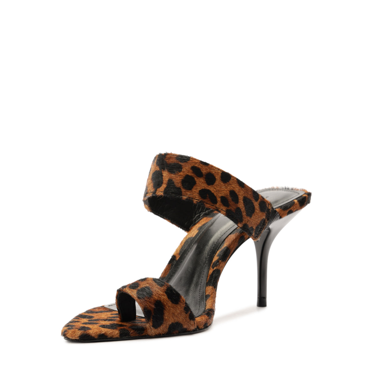 Melina Hair Calf Sandal in Leopard