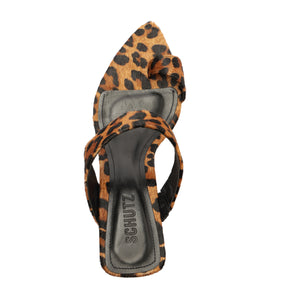 Melina Hair Calf Sandal in Leopard