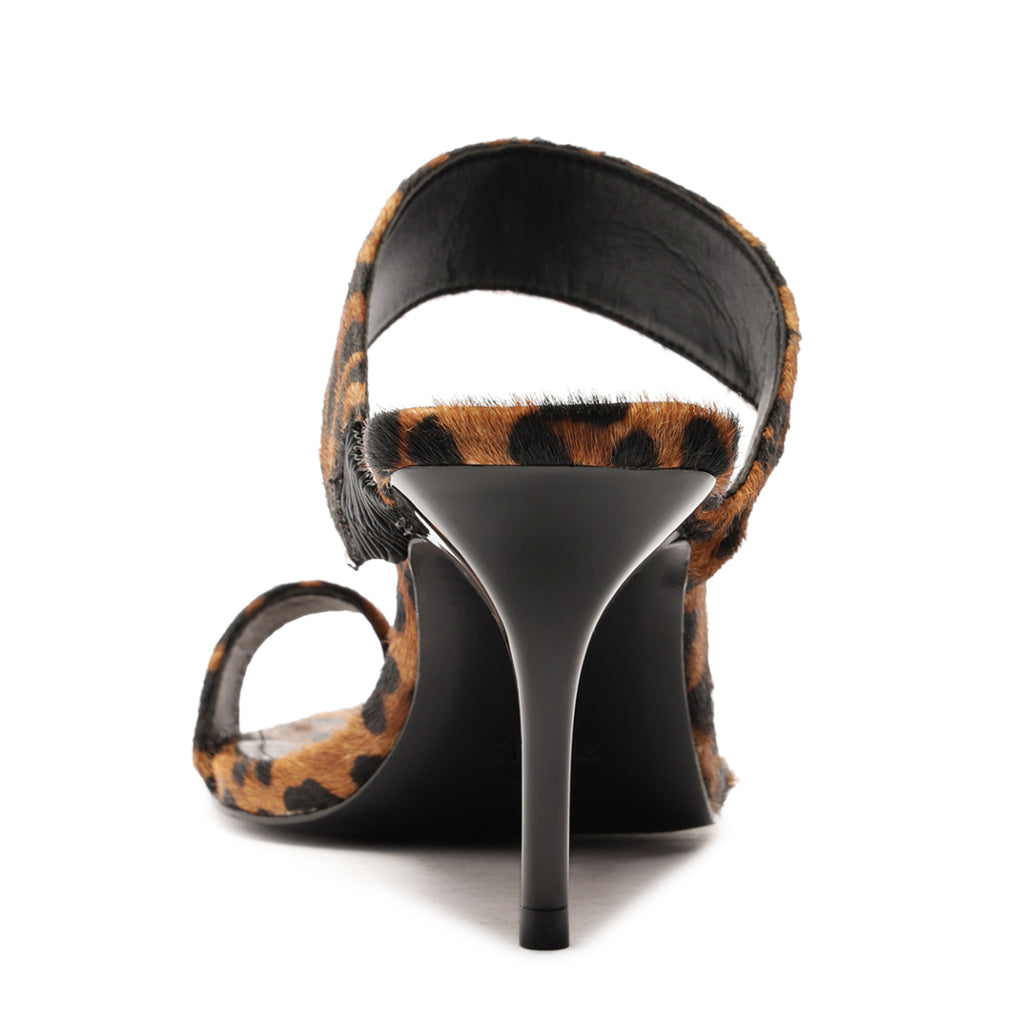Melina Hair Calf Sandal in Leopard