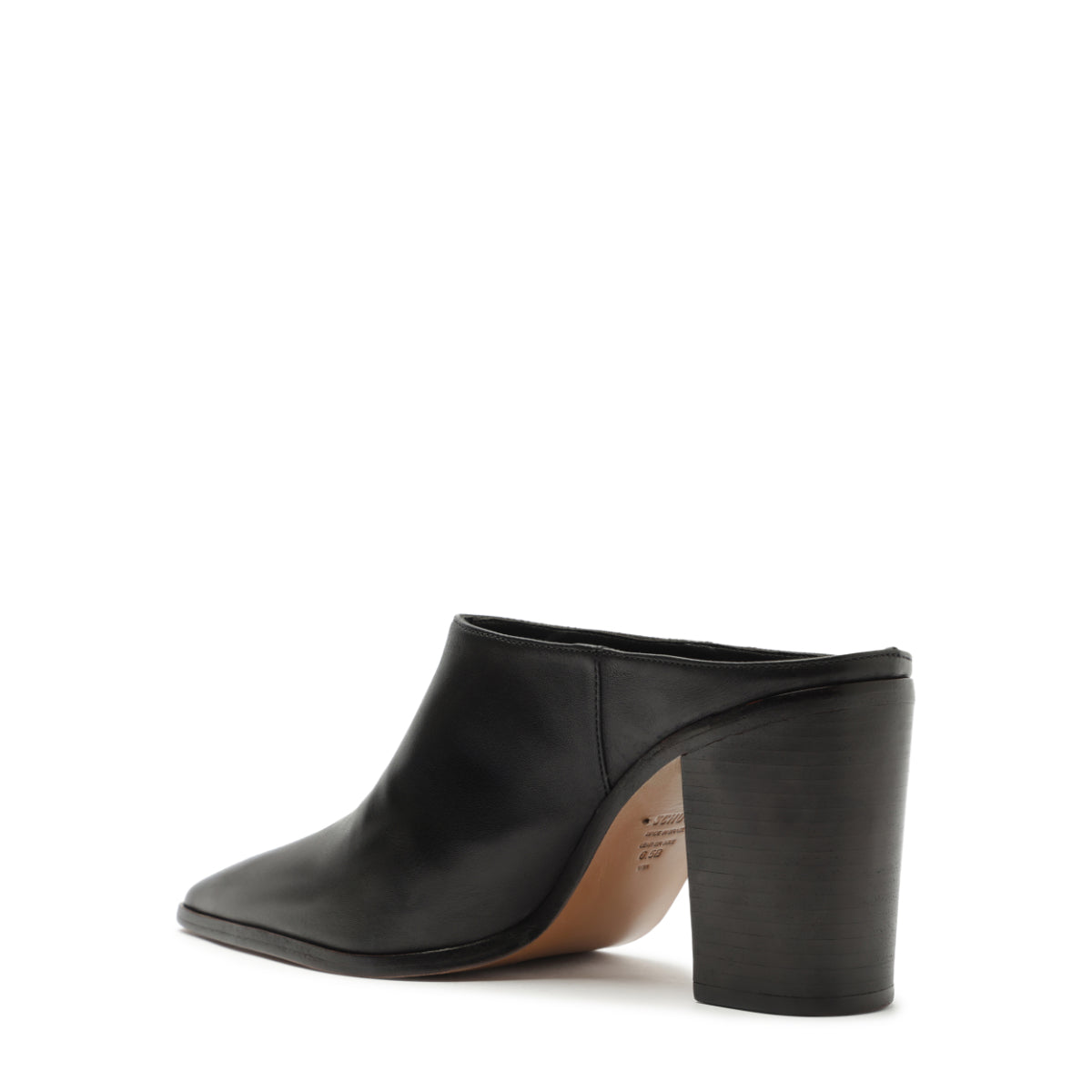 Mikki Mule Leather Pump in Black