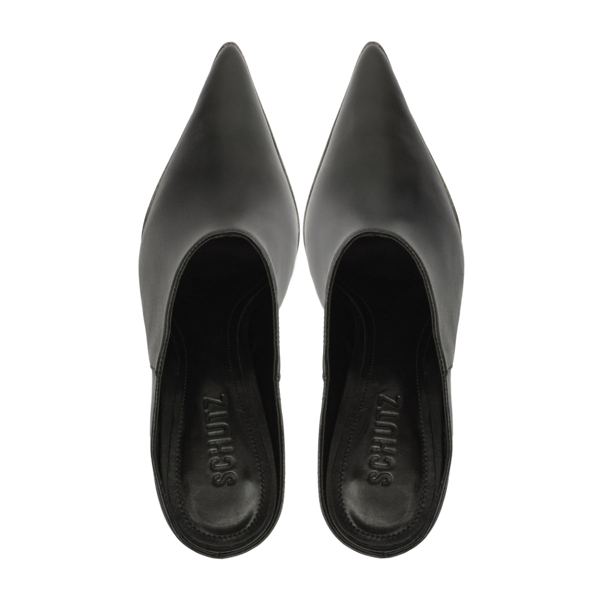 Mikki Mule Leather Pump in Black