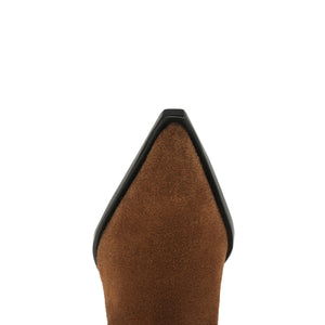 Memphis Suede Bootie in Pecan Brown