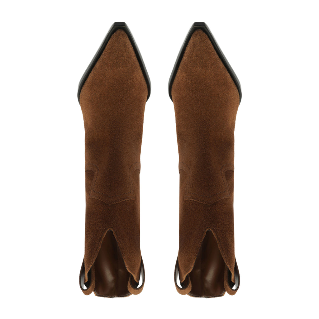 Memphis Suede Bootie in Pecan Brown