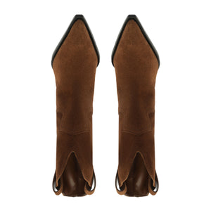 Memphis Suede Bootie in Pecan Brown