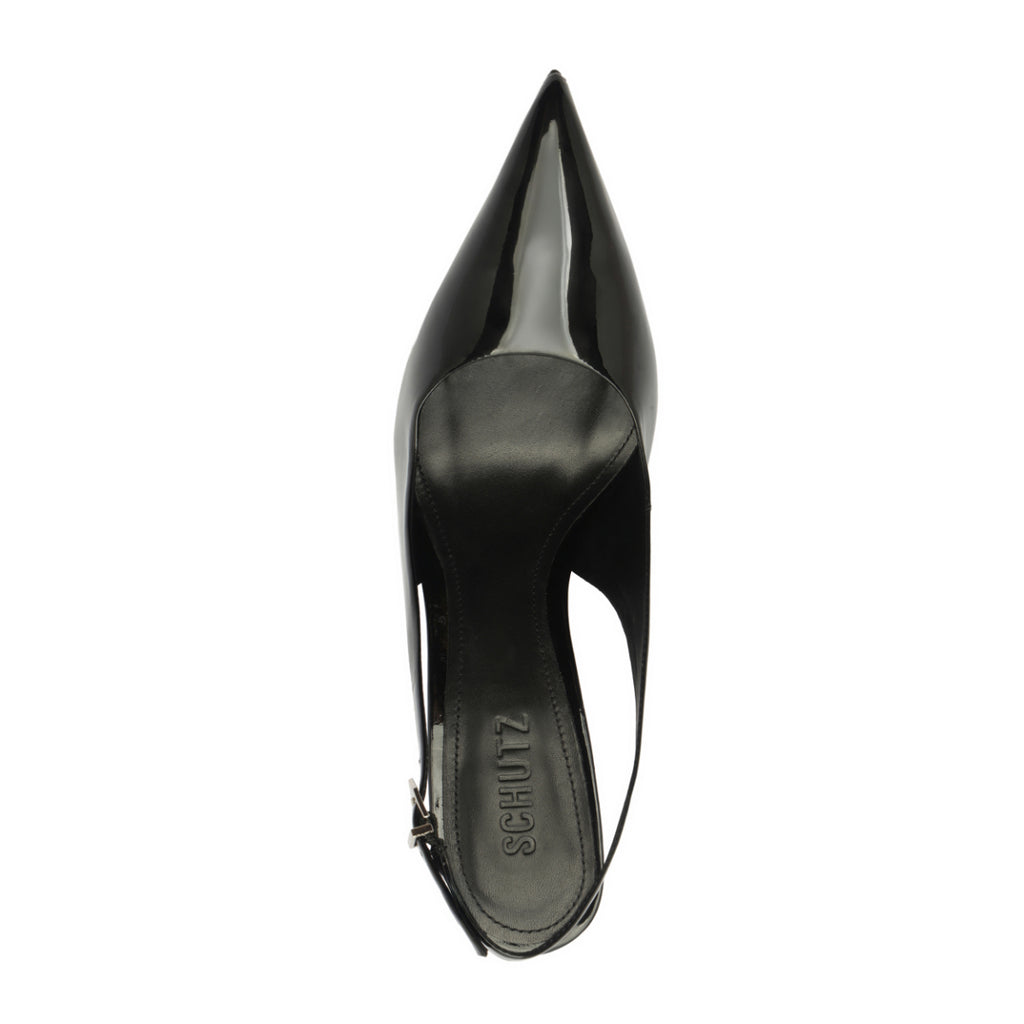Paola Patent Pump in Black