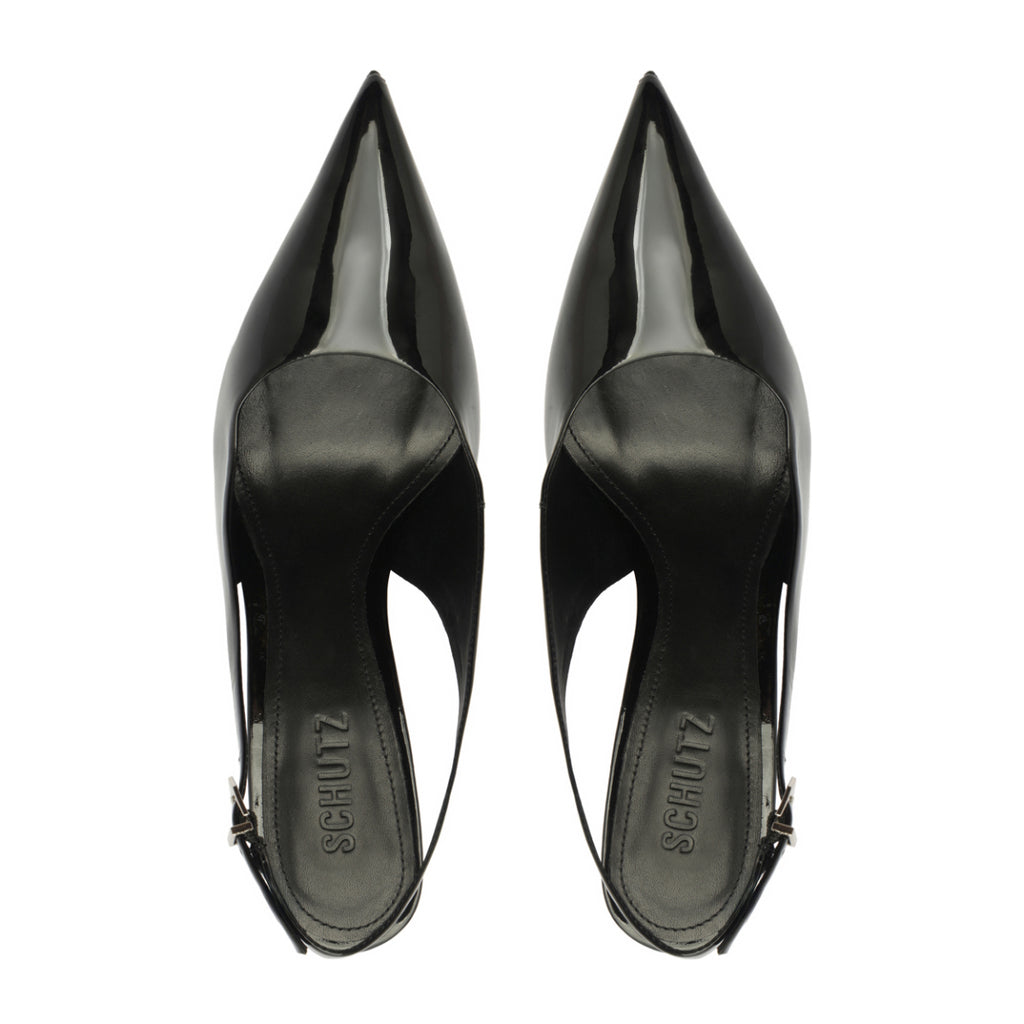 Paola Patent Pump in Black