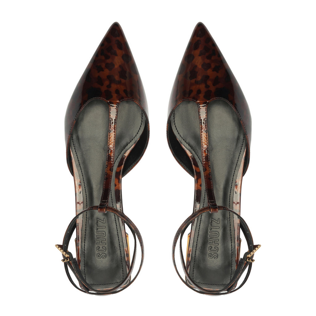 Allure T Patent Flat in Natural