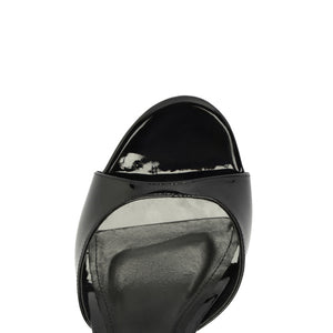Scarlett Sling Mid Sandal in Black