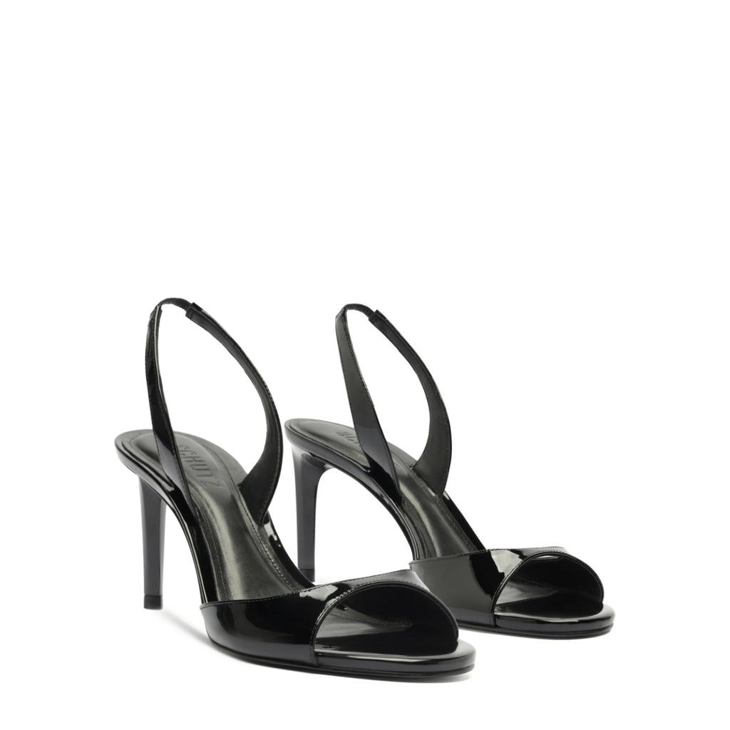 Scarlett Sling Mid Sandal in Black
