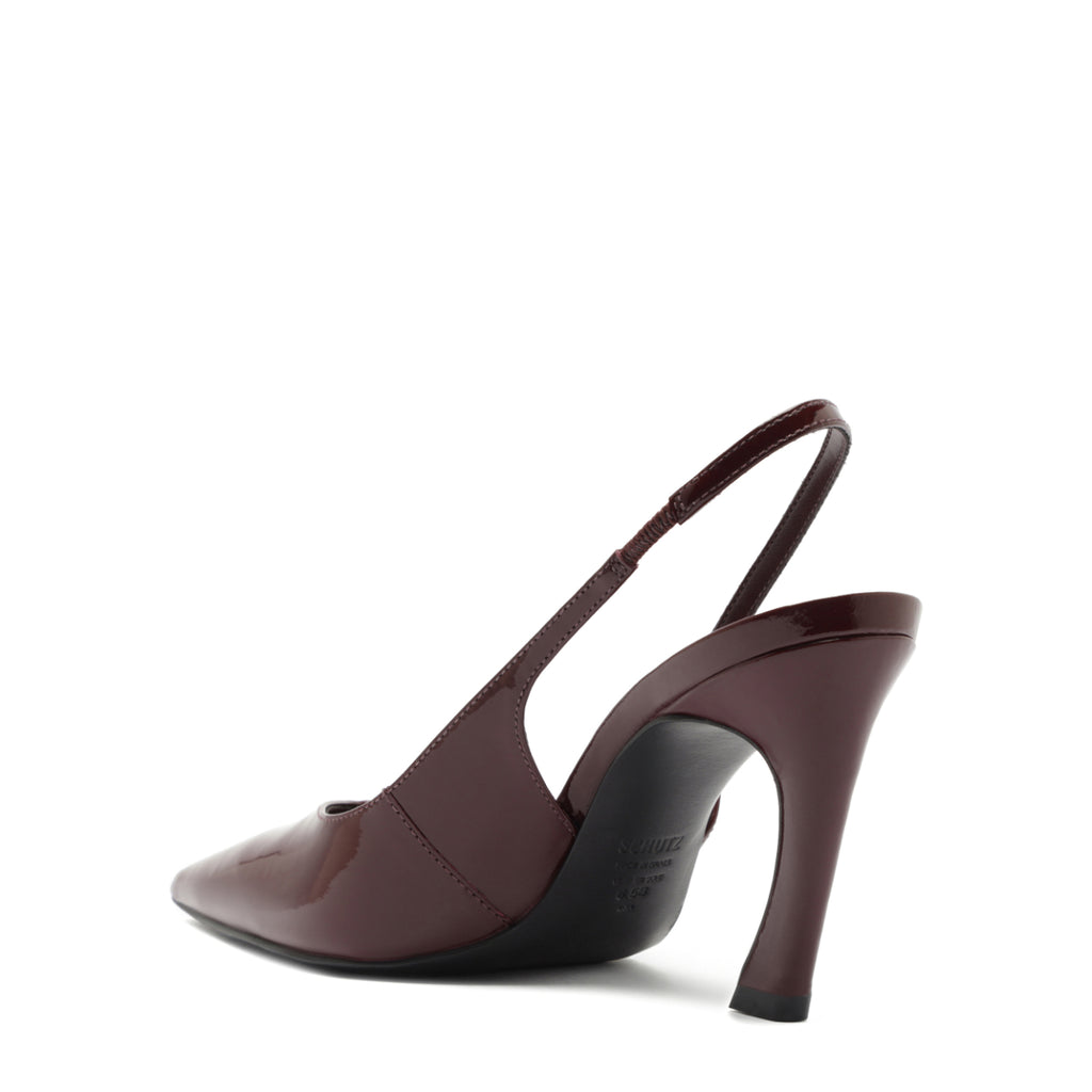 Lexi Sling Patent Pump in Vino