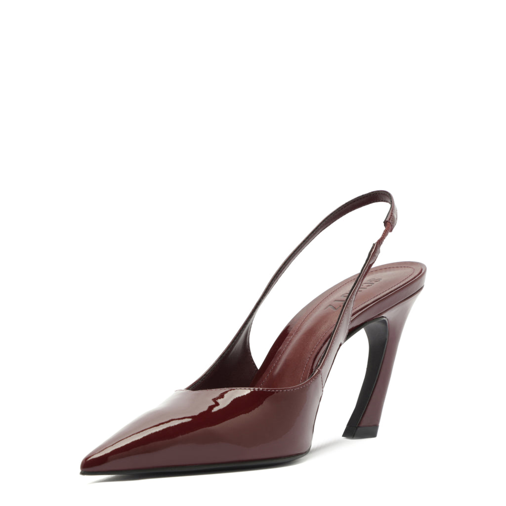 Lexi Sling Patent Pump in Vino