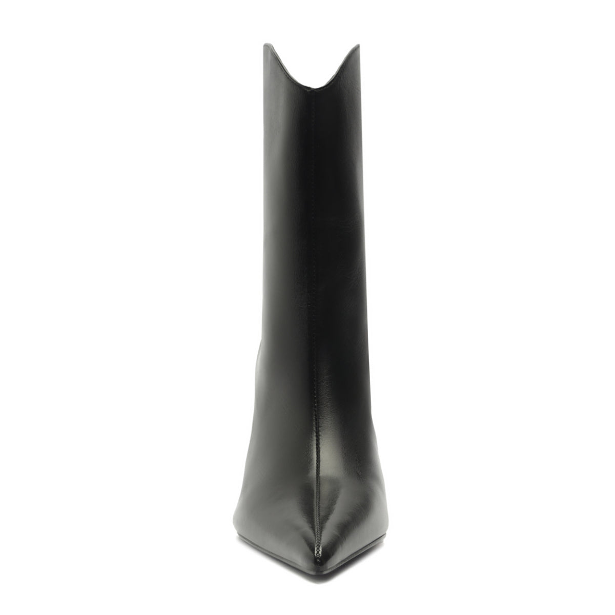 Maryann Curve Leather Bootie in Black