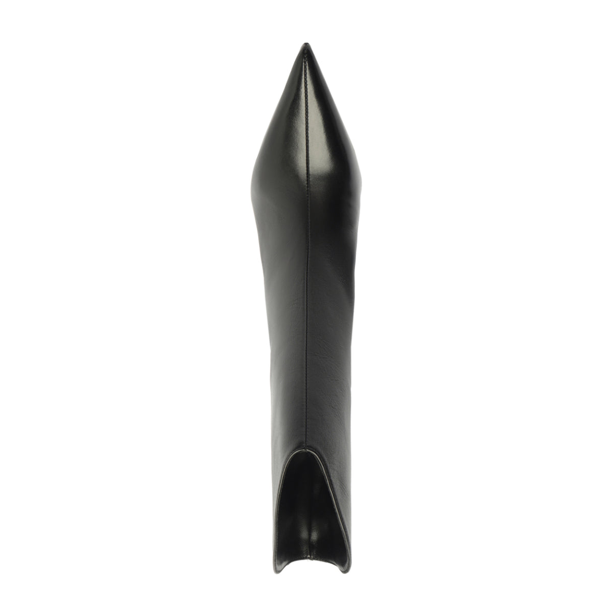 Maryann Curve Leather Bootie in Black
