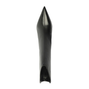 Maryann Curve Leather Bootie in Black