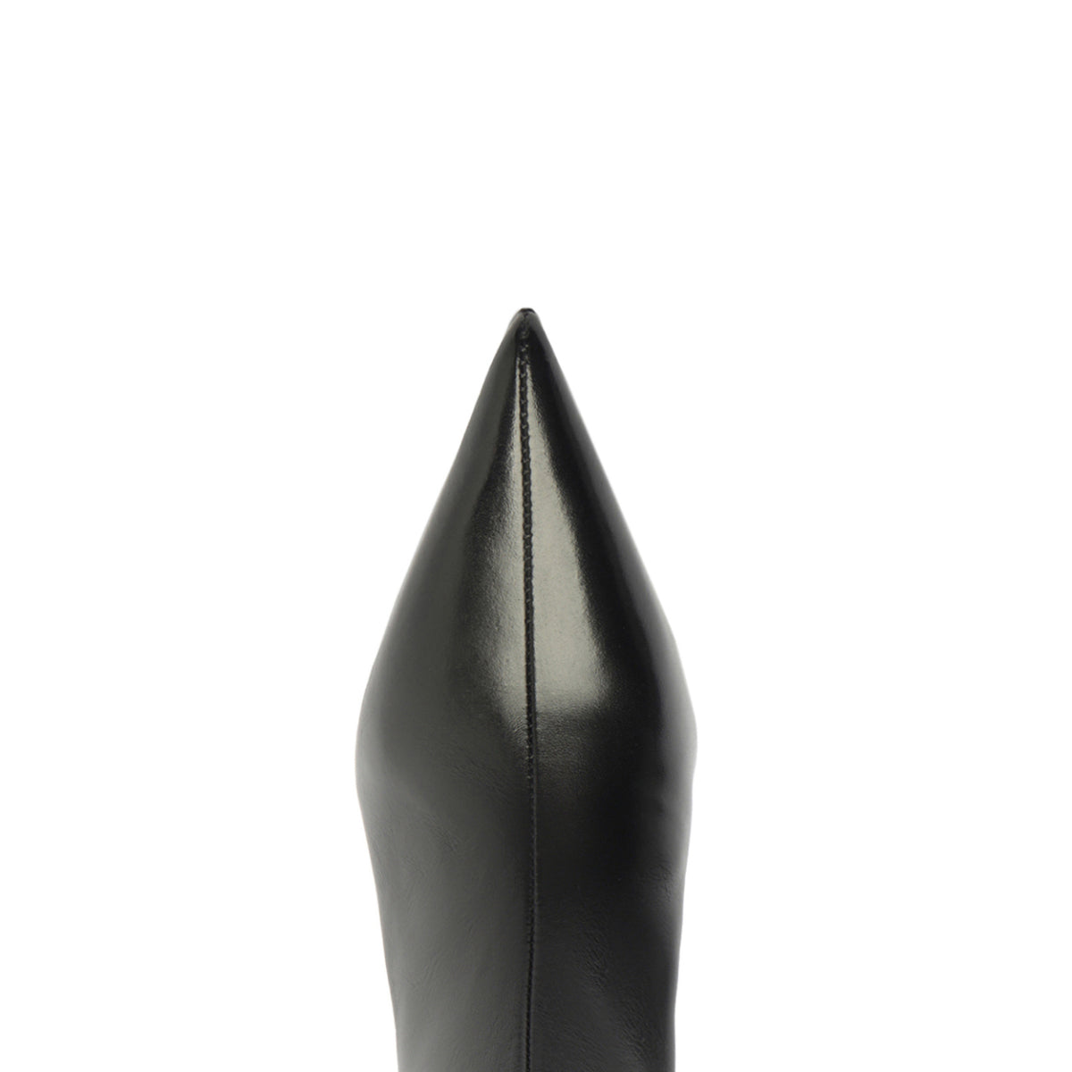 Maryann Curve Leather Bootie in Black