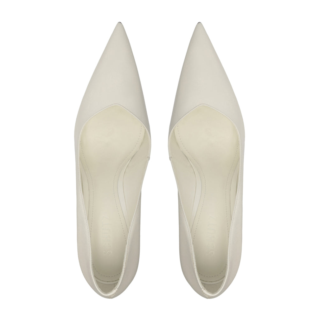Lexi Lo Patent Pump in White