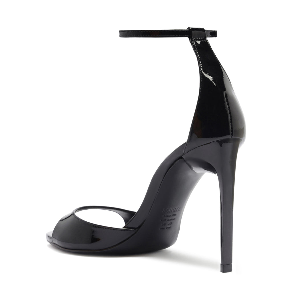 Scarlett Patent Leather Sandal in Black