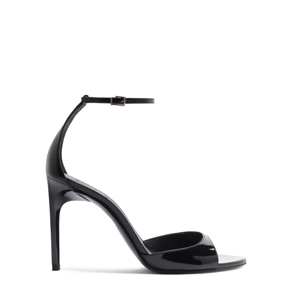 Scarlett Patent Leather Sandal in Black