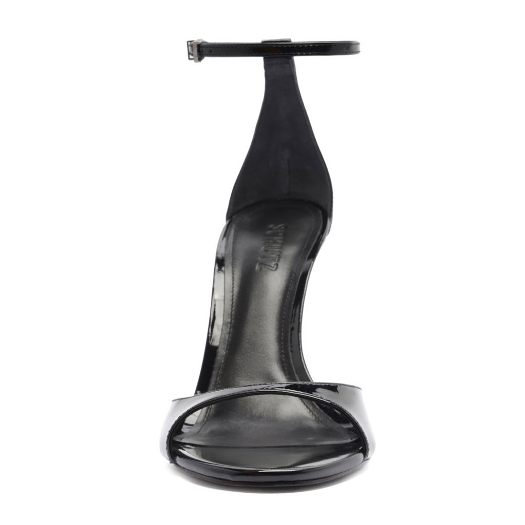 Scarlett Patent Leather Sandal in Black