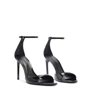 Scarlett Patent Leather Sandal in Black