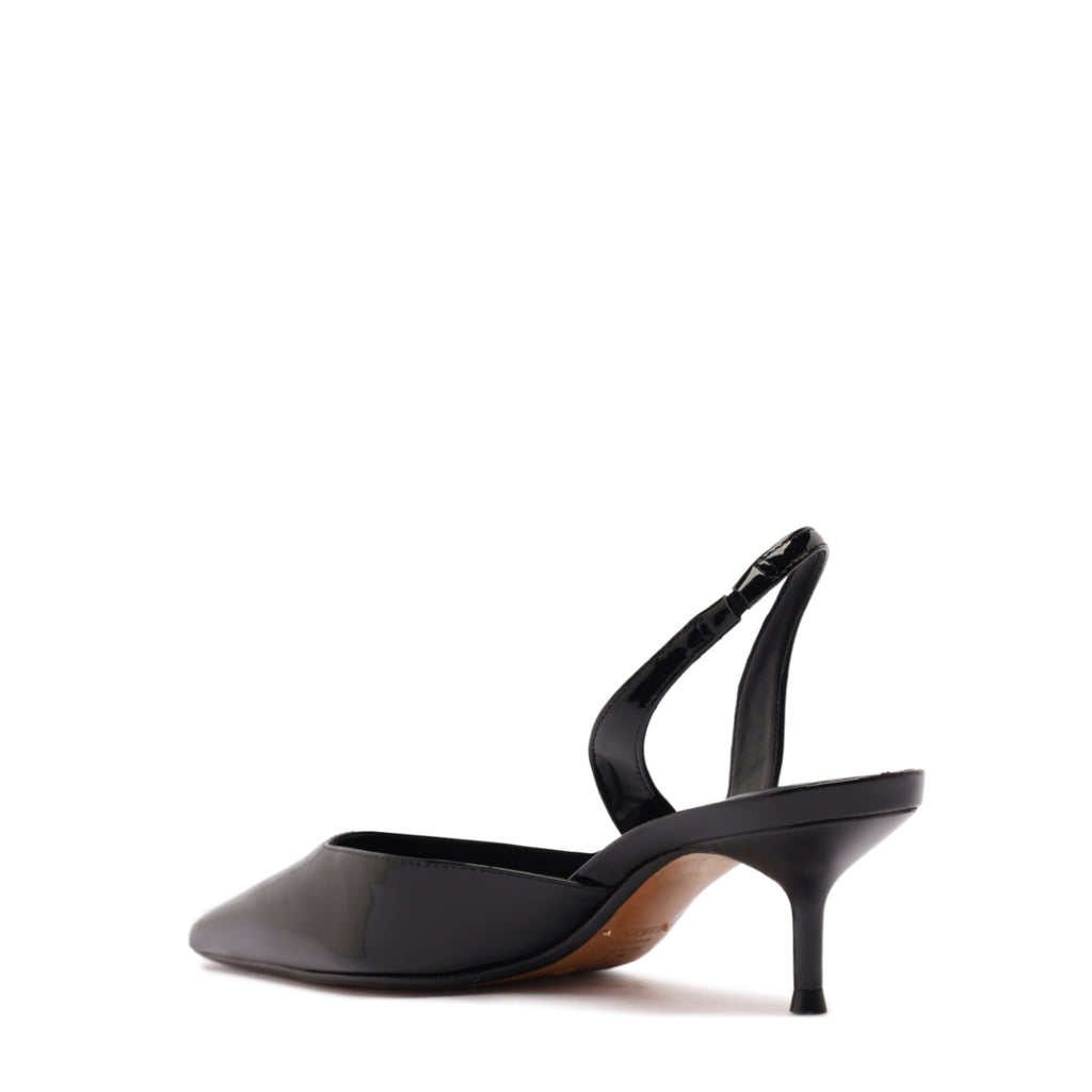 Paola Mid Patent Pump in Black