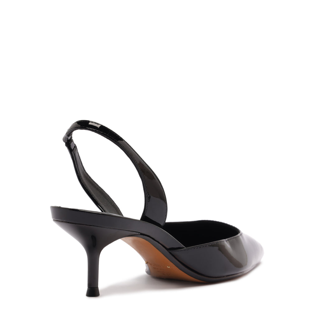 Paola Mid Patent Pump in Black