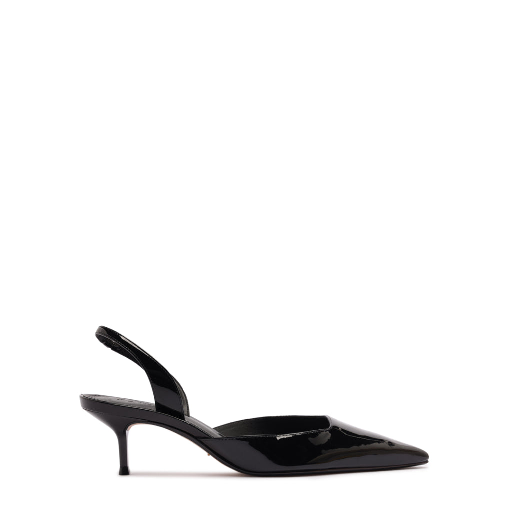 Paola Mid Patent Pump in Black
