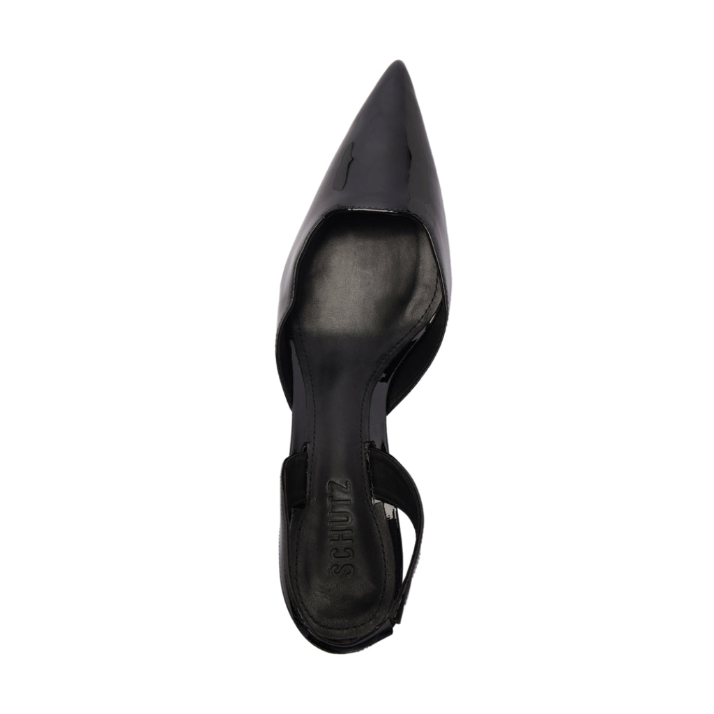 Paola Mid Patent Pump in Black