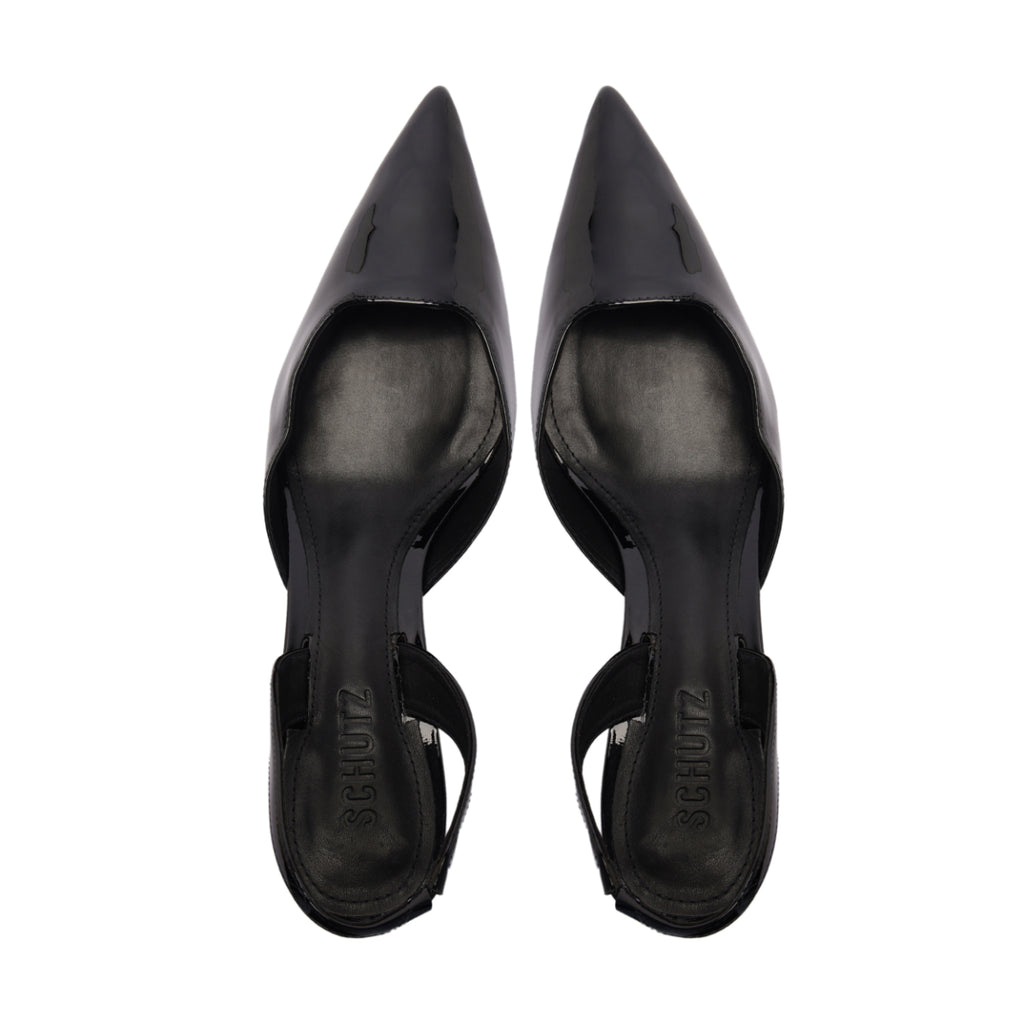 Paola Mid Patent Pump in Black