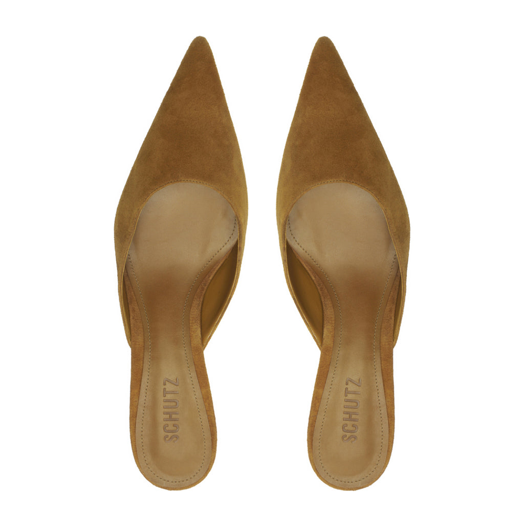 Julie Suede Pump in Dried Pistachio