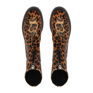 Farrah Hair Calf Bootie in Leopard