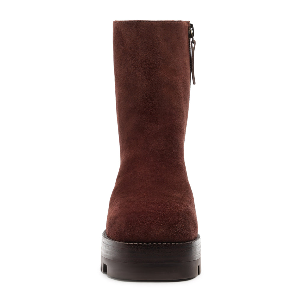 240 Suede Bootie in Root Brown