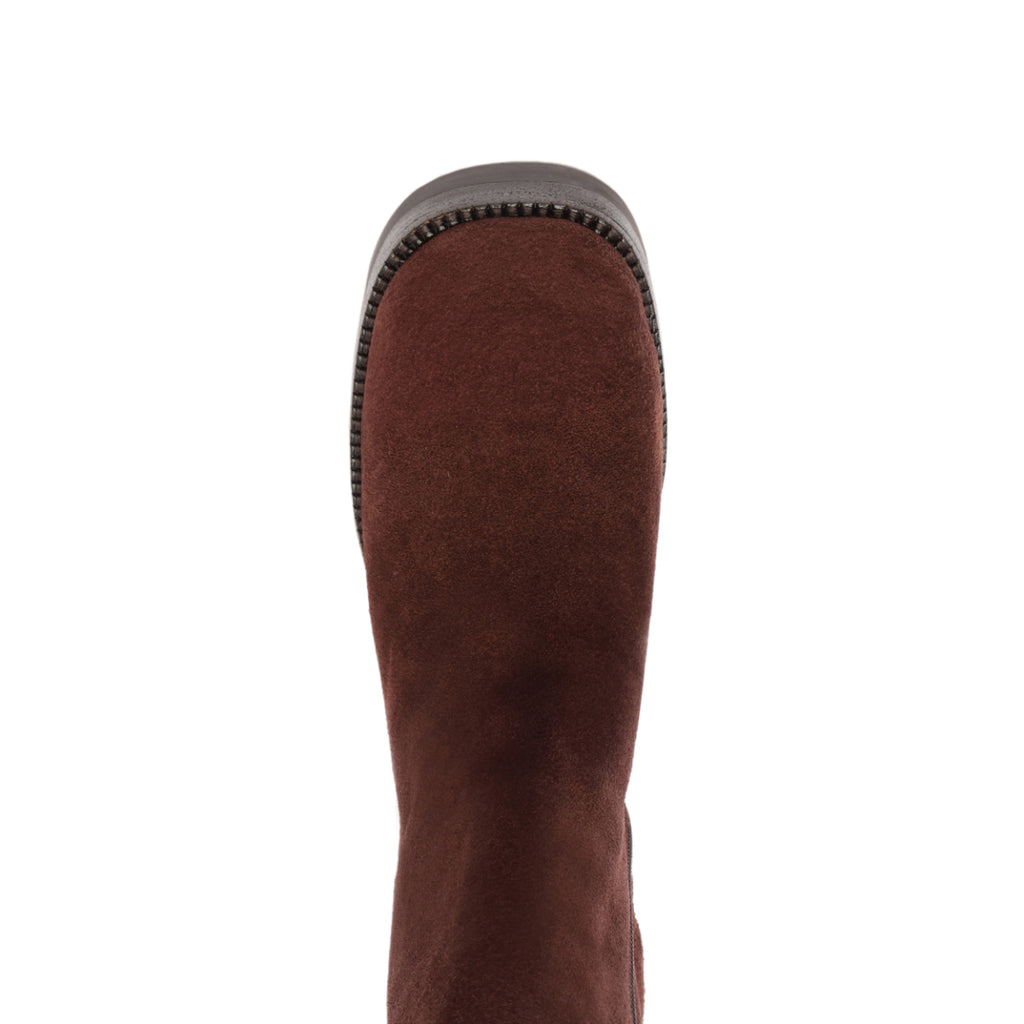 240 Suede Bootie in Root Brown