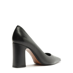Eleanor Leather Pump in Black