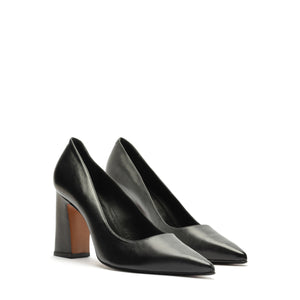 Eleanor Leather Pump in Black