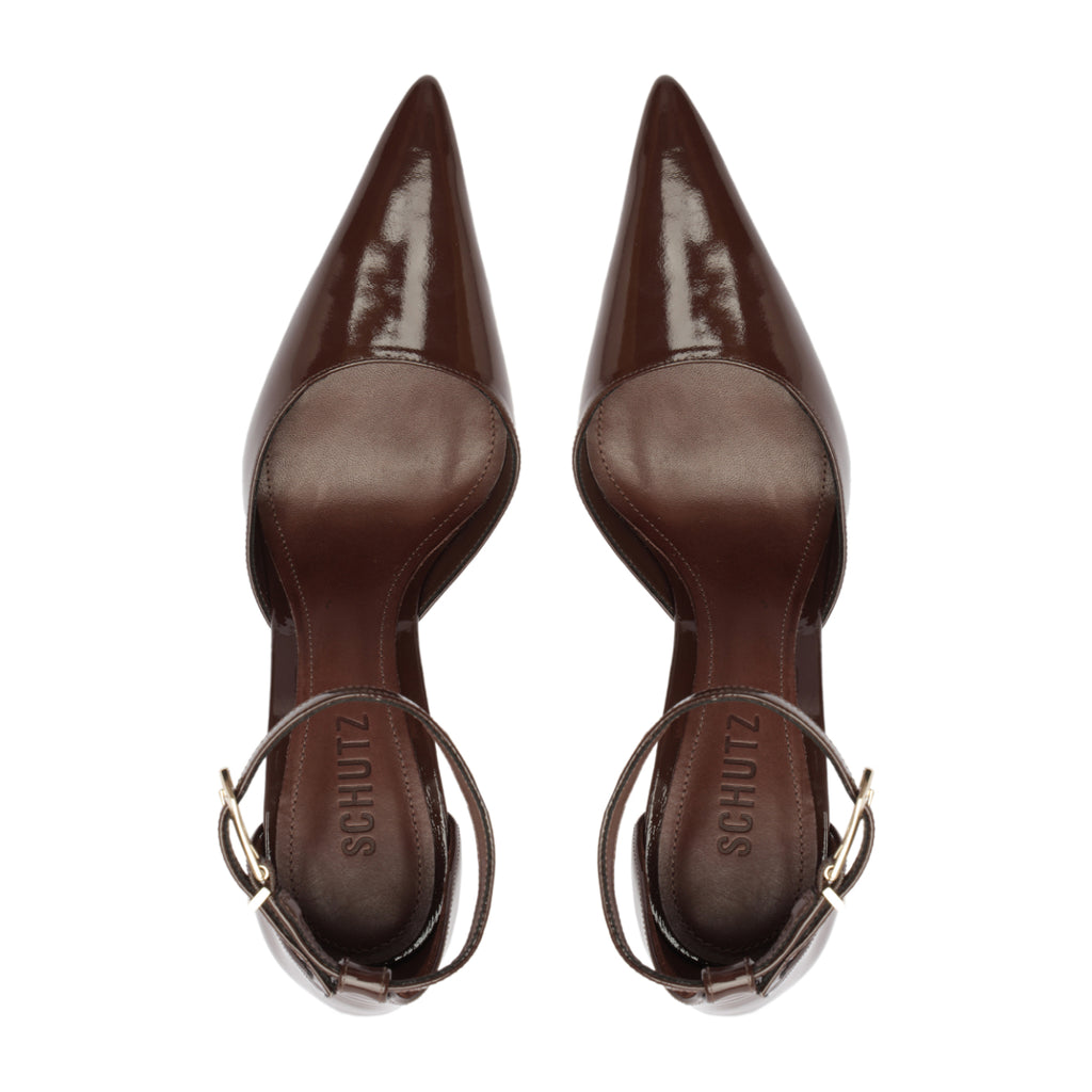 Lena Patent Pump in Root Brown