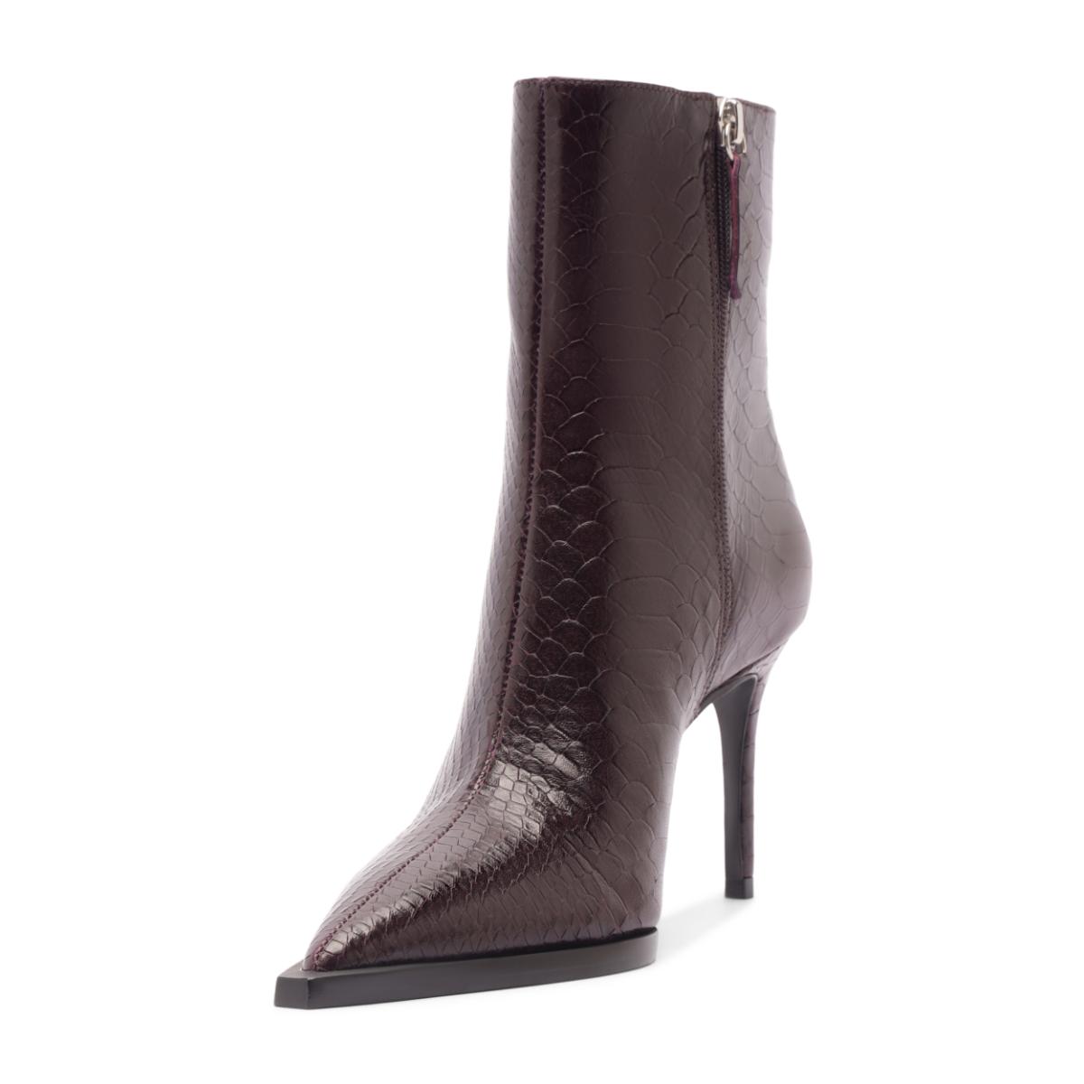 Mary Bootie in Dark Plum