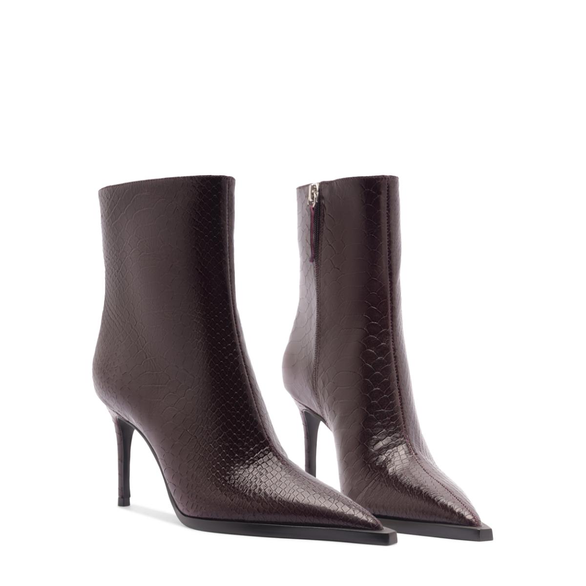 Mary Bootie in Dark Plum