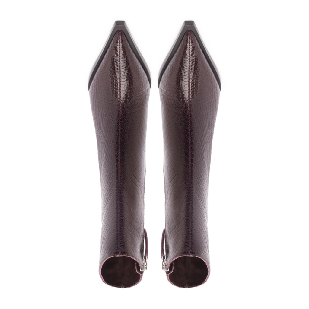 Mary Bootie in Dark Plum