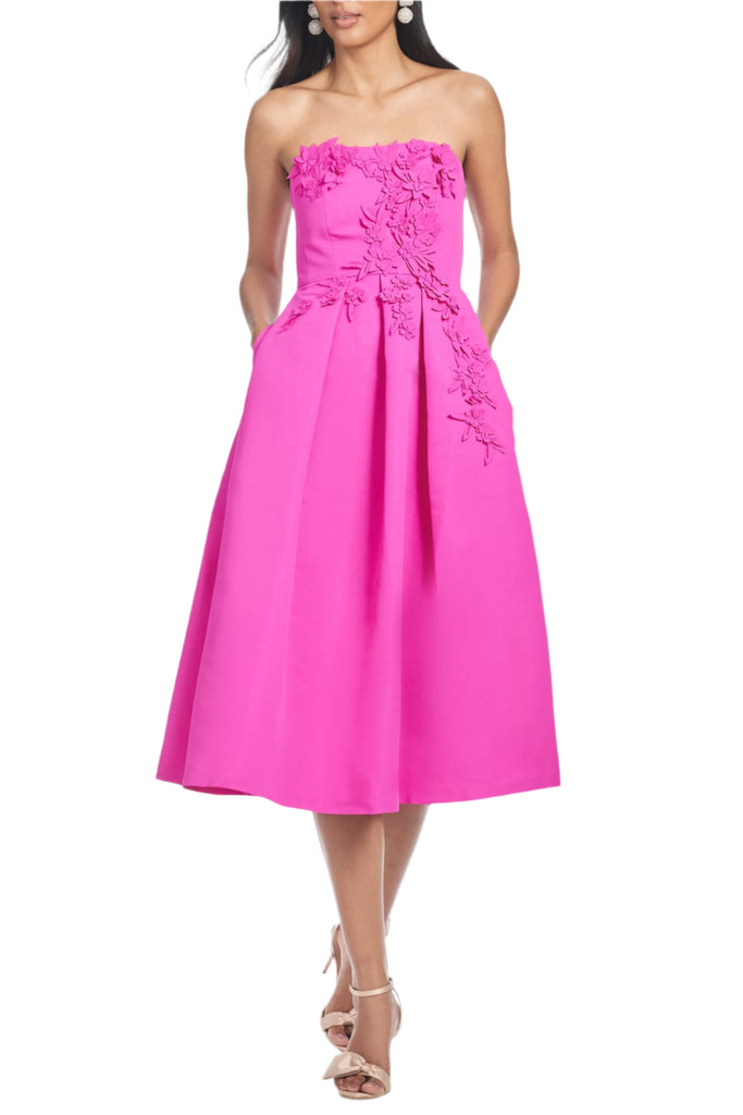 Evie Dress in Cerise